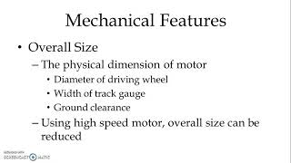 Features of Traction Motors Electric Traction amp Control [upl. by Towland239]