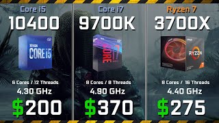 Core i510400 vs i79700K vs Ryzen 7 3700X Test in Games and Render Performance [upl. by Nairod341]