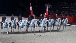 Viennas Spanish Riding School Lipizzaner Horse Performance Wembley London [upl. by Eive373]