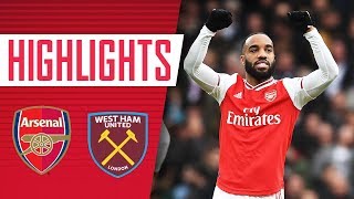 HIGHLIGHTS  Arsenal 10 West Ham  Premier League  March 7 2020 [upl. by Aicats]