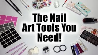 The Nail Art Tools You Need  A Nail Art Guide For Beginners [upl. by Aihsekel]