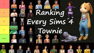 Ranking Every Sims 4 Townie A Tier List [upl. by Saffier583]