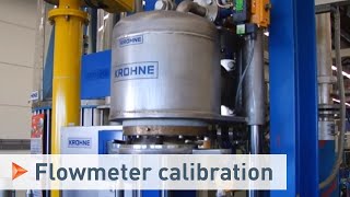 Calibration with a Piston Prover shown with an Ultrasonic Flowmeter  KROHNE [upl. by Brost]