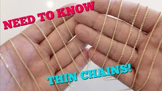 You need to KNOW this about THIN CHAINS [upl. by Dazraf794]