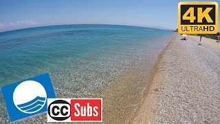 SKALA beach in 4K Kefalonia [upl. by Ayifas]