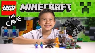 LEGO MINECRAFT  Set 21113 THE CAVE  Unboxing Review TimeLapse Build [upl. by Ahsitak]