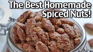 How To Make Homemade Spiced Nuts Easy Recipe For Almonds Pecans And Walnuts [upl. by Clywd]