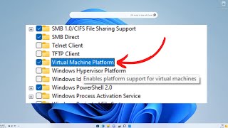 How to Enable Virtual machine platform windows 11✅ [upl. by Thora]