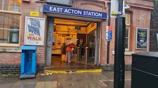 EAST ACTON Tube Station 2025 [upl. by Rehpinej]