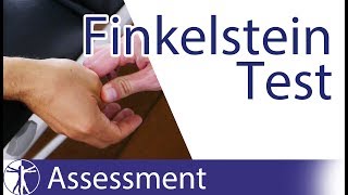 Finkelstein Test  De Quervains Tenosynovitis [upl. by Yllek183]