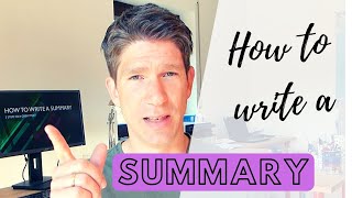 How to write a summary  3 Steps [upl. by Eelek]