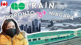 GO Train from Toronto to Niagara Falls  Living in Canada [upl. by Michal]