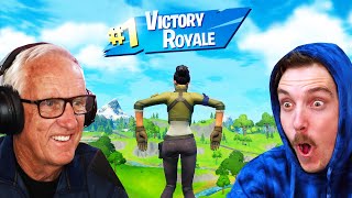 Teaching MY DAD Fortnite [upl. by Bulley790]