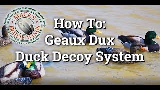 How To Setup A Duck Moss Geaux Dux  Duck Decoy System [upl. by Adnaloy]