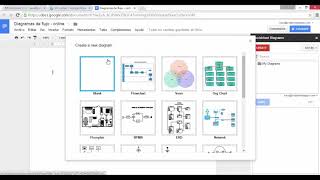 010 Cómo creo diagramas de flujo en los documentos de Google Drive [upl. by Ynaffik]