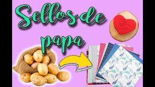 Haz sellos ¡con una papa  DIY [upl. by Gona]