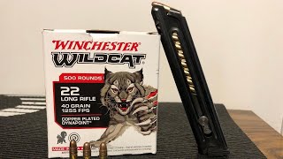 New Winchester Wildcat 22lr Ammo Review [upl. by Fairfax]