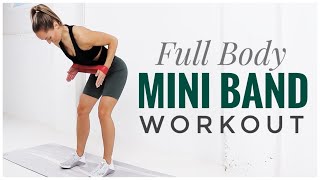 Full Body Mini RESISTANCE BAND Workout [upl. by Enimsaj]