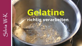 Gelatine  einfache Verarbeitung [upl. by Yadrahc]