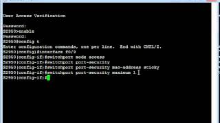 Configuring Port Security on a Cisco Switch [upl. by Otxis942]