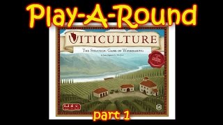 quotPlayARoundquot with Viticulture Solo play against Automa part 1 [upl. by Nylecsoj]