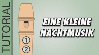 Mozart  Eine kleine Nachtmusik  Recorder Tutorial [upl. by Llirpa]