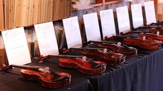 Demonstration of 30 Modern Violins Made in Cremona Part 2 [upl. by Giffer]