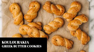 Koulourakia  Greek Easter Cookies [upl. by Aisatal]