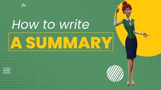 How to write a summary  BEST guide [upl. by Aidyn]