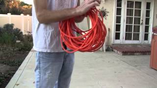 How to properly roll audio cablesextension cordsetc over amp under method no twists or tangles [upl. by Suoicerp695]