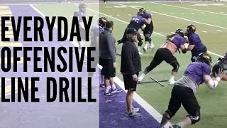 Offensive Line  Everyday Footwork Drills [upl. by Arndt20]