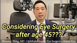 Over 45 and considering LASIK Lens replacement or Cataract surgery ALL YOU NEED TO KNOW [upl. by Epps]