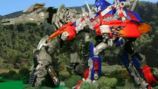 Transformers RotF  Forest Battle stopmotion [upl. by Edora]