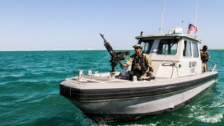 Harbor patrol unit in Bahrain sees close encounter [upl. by Jude]