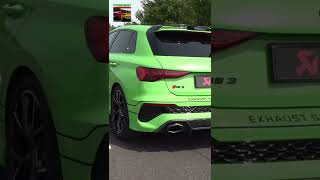 Audi RS3 8Y Sportback with Akrapovic Exhaust [upl. by Elleb49]