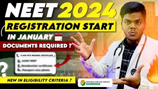 All details about NEET 2024 Registration🚨Documents Required✅New Eligibility Criteria🔥neet [upl. by Onra790]