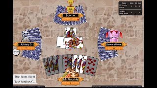 Double Deck Pinochle tutorial  the jack leadback [upl. by Davon]