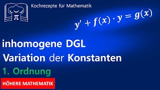 Variation der Konstanten  Differentialgleichung lösen  DGL [upl. by Sharia]