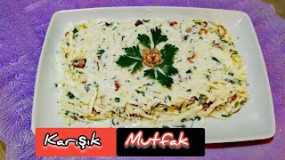 Салат из Сельдерея с орешками  Турецкий рецепт Cevizli  Kereviz salatası❤️ [upl. by Nehtanoj582]