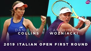 Danielle Collins vs Caroline Wozniacki  2019 Italian Open First Round  WTA Highlights [upl. by Akeryt172]