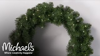 Add Lights to Your Wreath  Make It Merry  Michaels [upl. by Nivek]