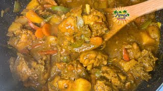 How To Make Jamaican Curry Chicken  Easy Curry Chicken Recipe [upl. by Phillane]