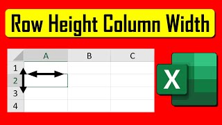 How to Change Row Height and Column Width in Excel [upl. by Suzanne966]