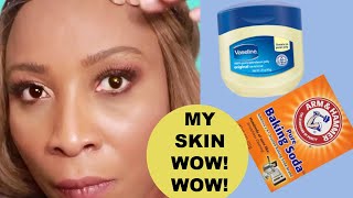 BAKING SODA AND VASELINE CAN TRANSFORM YOUR SKIN FROM DULL TO SPOTLESS GLOWING SKIN USE IT LIKE THIS [upl. by Ekusoyr]