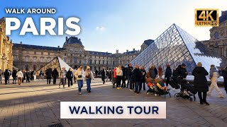 Beautiful day at the Louvre Museum and Tuileries garden in winter [upl. by Eedahs]