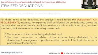 Deductions from the Gross Income  Itemized Deductions vs Optional Standard Deductions [upl. by Amikehs505]