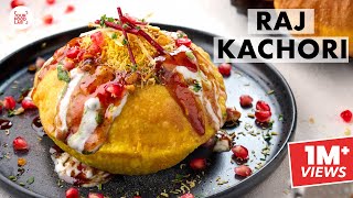 Raj Kachori Recipe  Khasta Kachori  Meethi Chutney  स्वादिष्ट राज कचौरी  Chef Sanjyot Keer [upl. by Artinak]