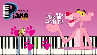 La Panthère Rose  Piano Solo  Débutant [upl. by Lika]