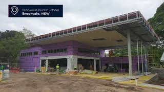 Brookvale Public School Construction Time Lapse February 2020  June 2020 [upl. by Annairol]