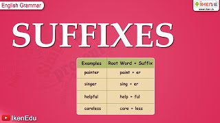 English Grammar  Learn About Suffixes  iken  ikenedu  ikenApp [upl. by Adnalor]